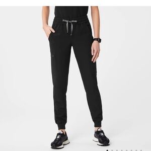 Women's Black Uman High Waisted Scrub pants